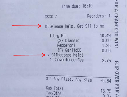 Woman held hostage uses pizza ordering app to ask for help Langhub.com เรียนภาษาอังกฤษจากข่าว