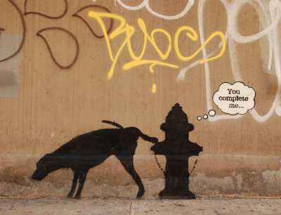  you complete me graffiti สำนวนภาษาอังกฤษ  